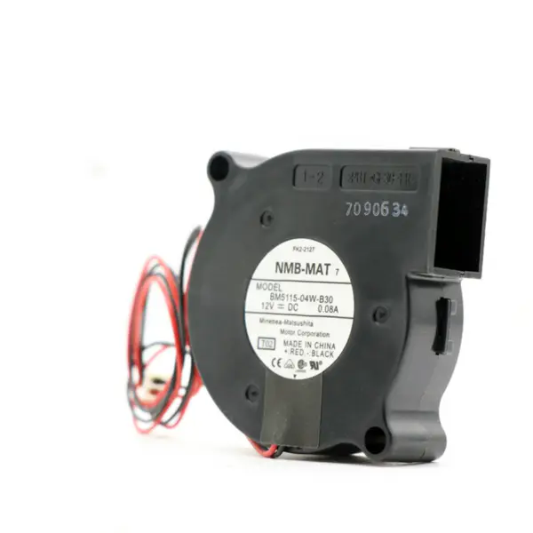 Originální japonský ventilátor NMB BM5115-04W-B30 5015 12VDC 0.08A 50*50*15mm 0.72W 2.1CFM 3500 RPM Axiální chladicí ventilátor