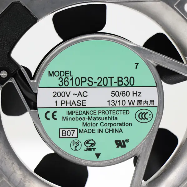 NMB-MAT 3610PS-20T-B30 90*90*25 9cm AC200V 13W ložisko Skříňový chladicí ventilátor