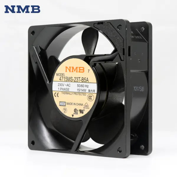 4715MS-23T-B5A NMB 120 * 120 * 38mm Karbinetový axiální ventilátor AC 230V 12CM 14W Chladicí ventilátor UPS