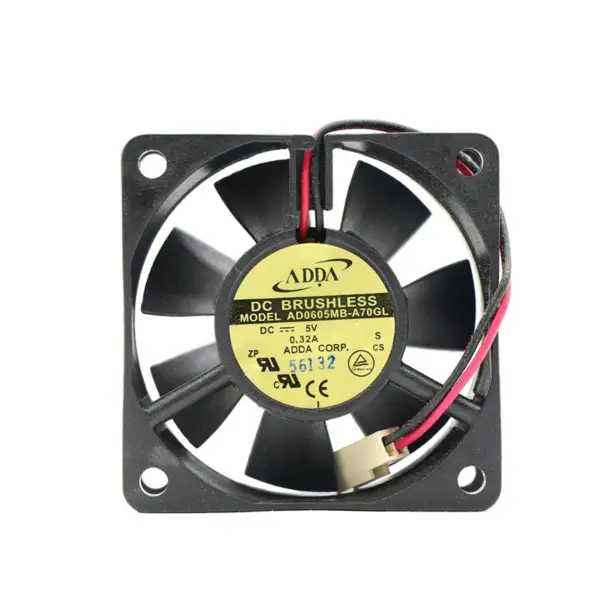 ADDA 6025 6CM AD0605MB-A70GL Kuličkové ložisko 5V 0,32A 3500RPM 26DBA DC chladicí axiální ventilátor