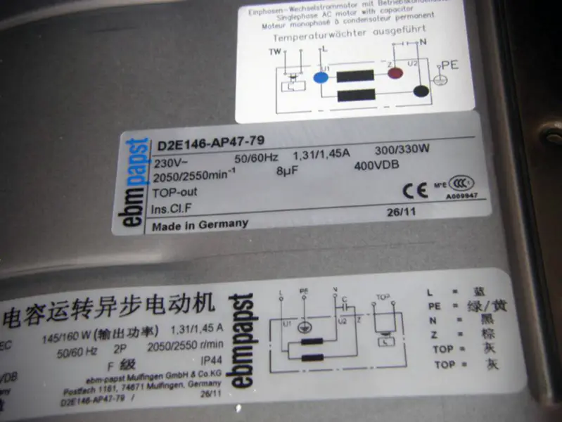 Ebmpapst D2E146-AP47-79 Ventilátor