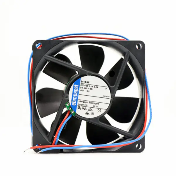Ebmpapst 8414NH 24V 2,4W 8CM 8025 velký objem vzduchu invertorový axiální ventilátor