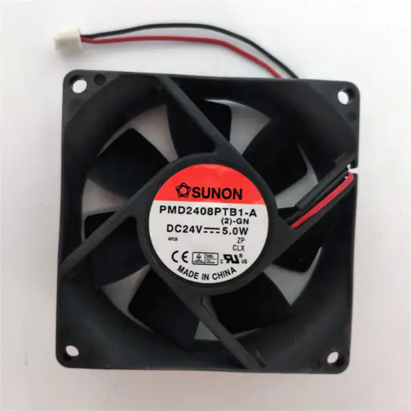Originální nový SUNON PMD2408PTB1-A 8025 80*80*25mm 24VDC 5W 2-vodičový dvoukulový vysokoobjemový chladicí ventilátor měniče