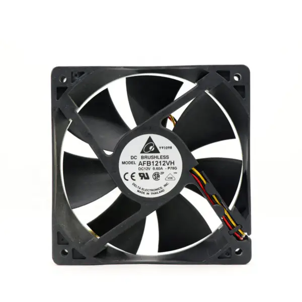 Delta 12CM 12V 0.60A AFB1212VH 12025 základní deska pwm regulace otáček vysokorychlostního ventilátoru