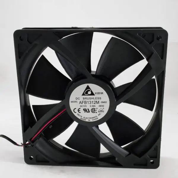 Delta AFB1312M 13525 12V 0,38A dračí zdroj 13 cm velký objem vzduchu DC chladicí ventilátor