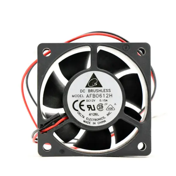 Originální Delta 60*60*25MM 12V 0.15A 1.68W AFB0612H 4205RPM Locked Rotor Protection Tubeaxial cooling fan