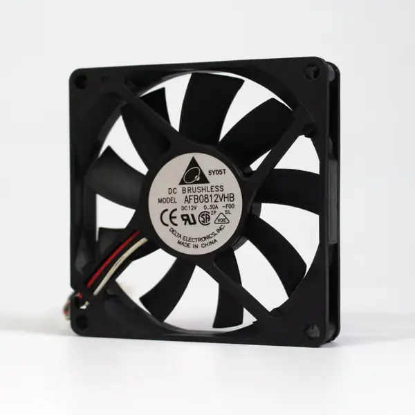 Originální autentický ventilátor Delta 8015 0.30A 8CM 12V AFB0812VHB pro chlazení CPU s dvojitou koulí