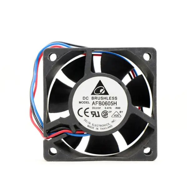Delta AFB0605H 6CM 60*60*25mm 5V 0,47A Chladicí ventilátor s dvojitým kuličkovým ložiskem