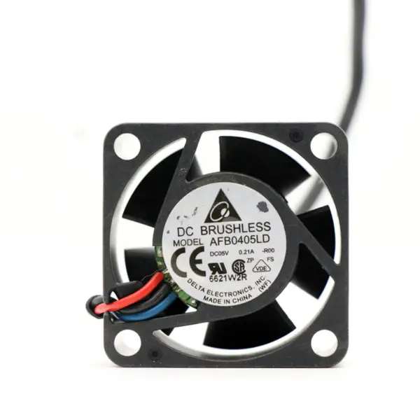 Originální ventilátor chlazení Delta AFB0405LD 4cm 40*40*20mm 5VDC 0,21A 50/60HZ s dvojitým kuličkovým ložiskem