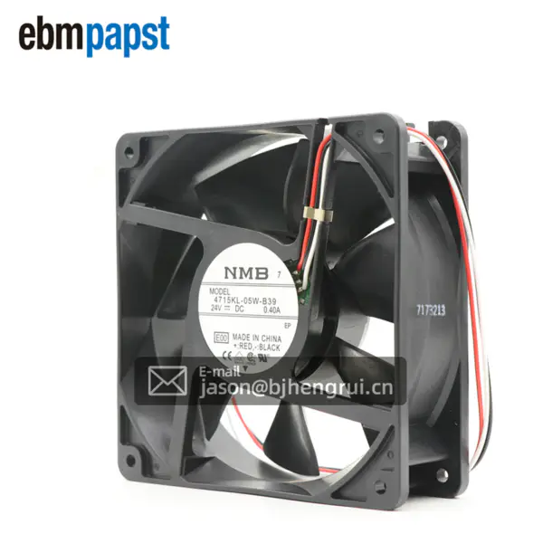 NMB 4715KL-05W-B39 Axiální ventilátor DC24V 120*120*38MM 9,6W 0,4A 2950RPM Chladicí ventilátor