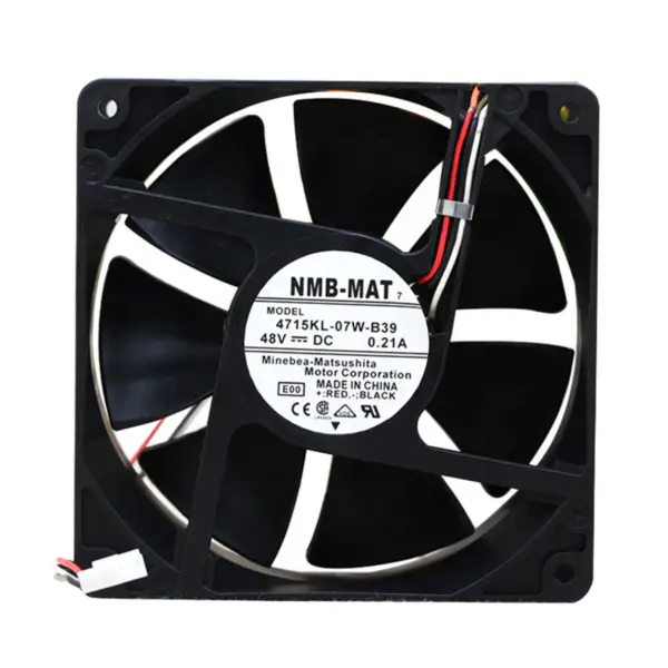 NMB 120*120*38MM Ventilátor komunikačních zařízení 12cm 48V 0.21A 4715KL-07W-B39 Ventilátor chlazení měniče