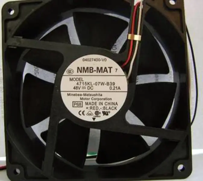 NMB 120*120*38MM Ventilátor komunikačních zařízení 12cm 48V 0.21A 4715KL-07W-B39 Ventilátor chlazení měniče