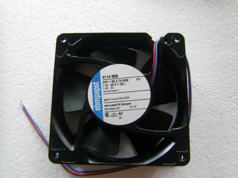 Originální německý ventilátor chlazení měniče ebmpapst 4114NH6 24V 65W