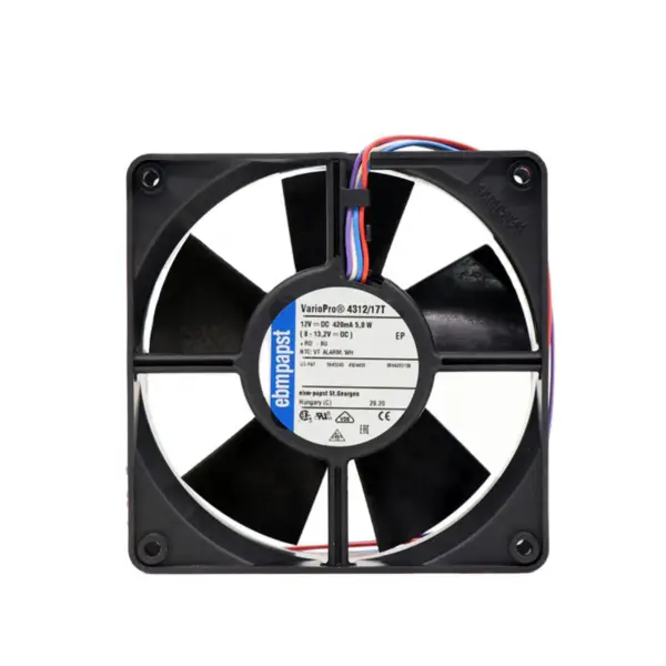 4312/17T ebm papst 119 x 119 x 32mm Kompaktní axiální ventilátor 12V DC průtok vzduchu 170m3/h 2800 ot/min chladicí ventilátor 431217V
