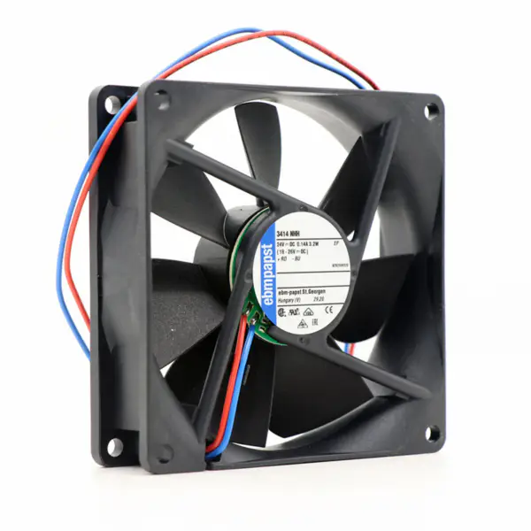 Ebmpapst 3414NHH DC 24V 3.2w 3250 ot/min 92*92*25mm Robot Fan Inverter Fan Komunikační zařízení Fan