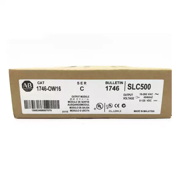 Náhradní díly pro průmyslovou automatizaci Ab Simple PLC Digital Contact Output Module Allen Bradley 1746-OW16