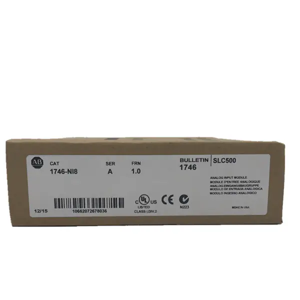 Značka Allen Bradley Programovatelný přímý logický regulátor Stáhnout PLC 1746 NI8 Analogový vstupní modul 1746-NI8