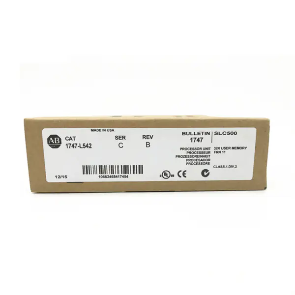 Řízení průmyslové automatizace Allen Bradley SLC 500 1747 Procesor 1747-L542