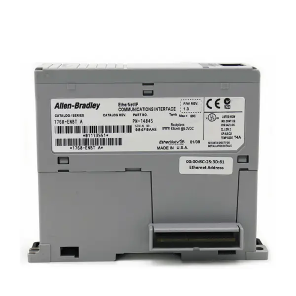 Allen Bradley Compact PLC AB 1768 Compactlogix L4X Ethernet/ip modul 1768-ENBT Průmyslová automatizace