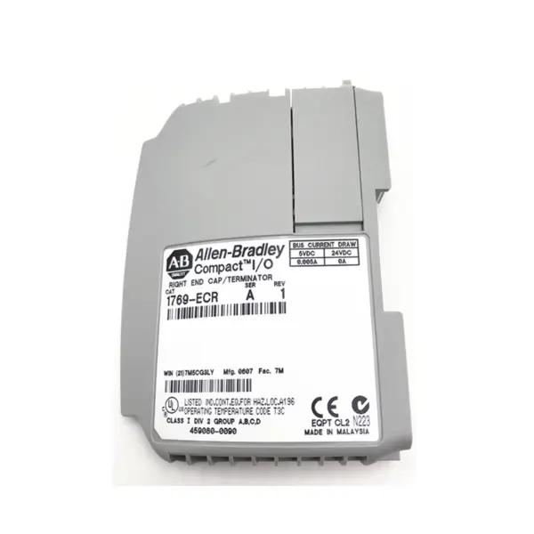 Průmyslový AB Allen Bradley PLC 1769 ECR CompactLogix I/O pravý koncový modul 1769-ECR