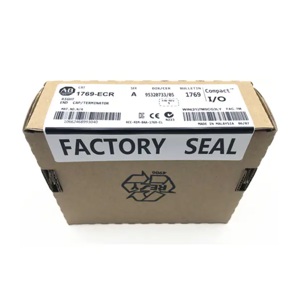 Průmyslový AB Allen Bradley PLC 1769 ECR CompactLogix I/O pravý koncový modul 1769-ECR