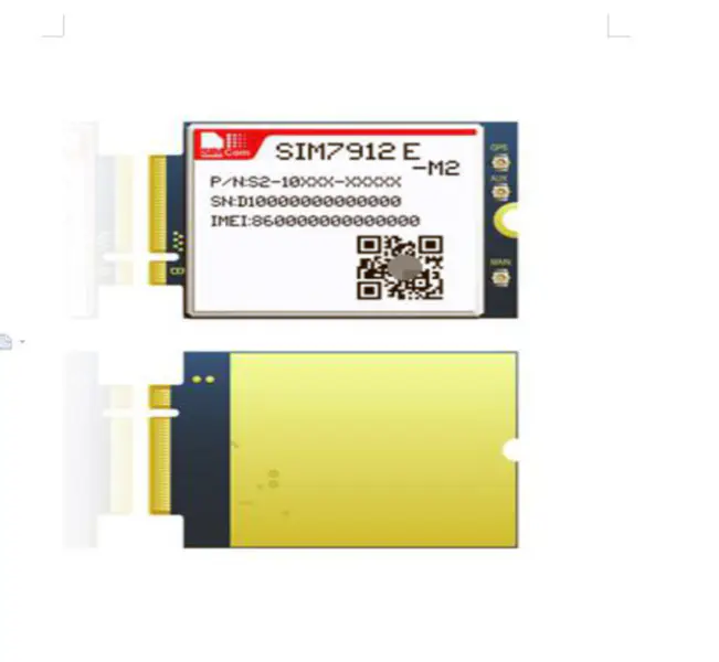 Modul LTE-A CAT6 Vícepásmové řešení modulu LTE-FDD/LTE-TDD/HSPA+ Kompatibilní s typem M2 SIM7500 SIM7600 SIMCOM SIM7906E-M2