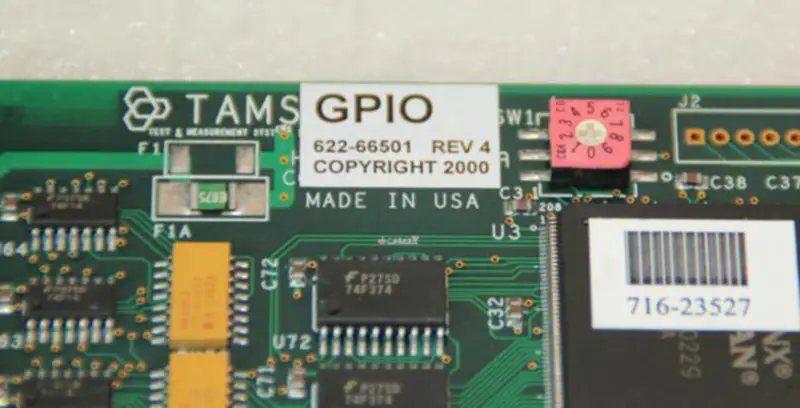 TAMS GPIO Capture Card 622-66501 REV 4 PCI rozhraní průmyslová základní deska