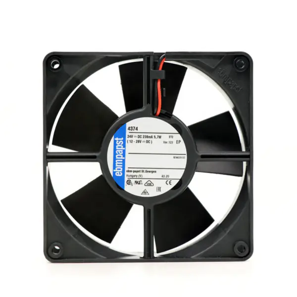 Originální nový Ebmpapst MULTIFAN 24VDC 12CM 4374-123 105.9CFM 3000RPM Axiální chladicí ventilátor