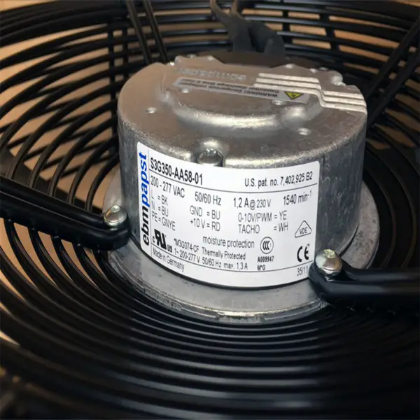 ebmpapst S3G350-AA58-01 230V 1.2A externí rotor IP44 vodotěsný ventilátor