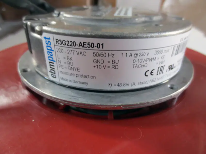 Ebmpapst R3G220-AE50-01 EC200-277V Ventilátor