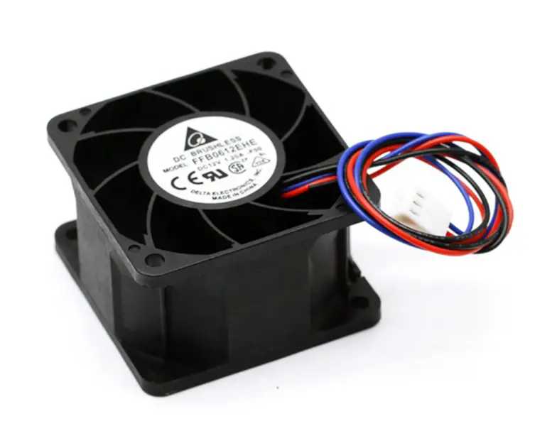 Originální Delta FFB0612EHE 6038 60*60*38mm 12V 0,8A 9,6W 3 drátové přívody Ventilátor rozptylující teplo Serverový vysokoobjemový ventilátor