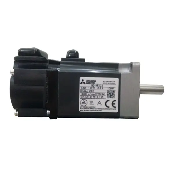 Nízké otáčky 100W 3000Rpm Bezrámový servomotor Mitsubishi Hmc Servomotor HG-KR13J s brzdou