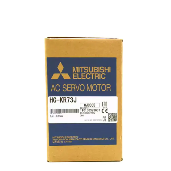 Velký vysokoteplotní servomotor Mitsubishi s výkonem 750 W HG-KR73J pro rameno průmyslového robota