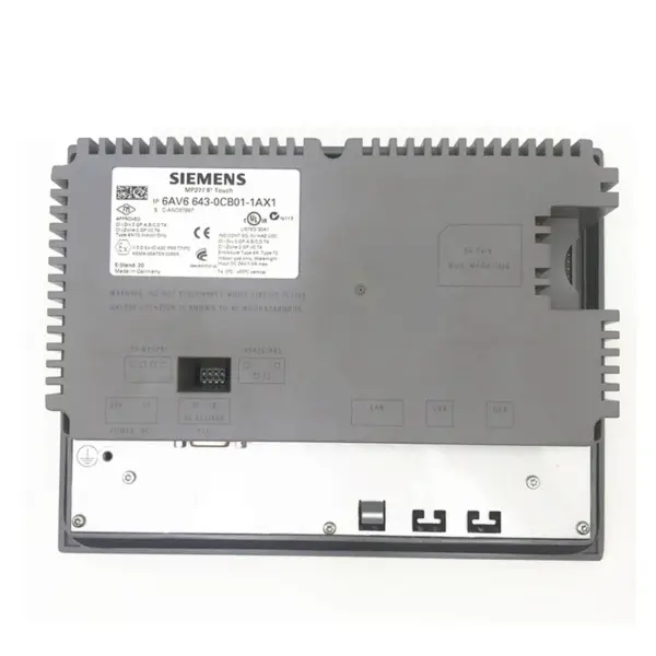 8palcový Siemens Simatic MP277 8'' Panel 8 palců HMI Dotykový displej MP277-8 Klávesy 6AV6 643-0CB01-1AX1