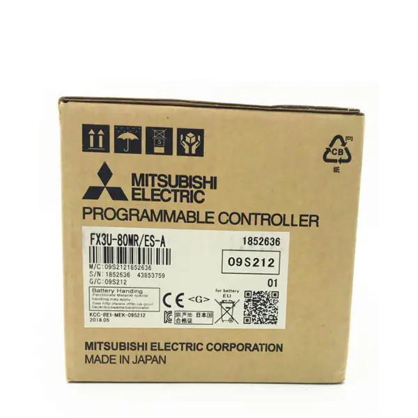 FX 3U 80M FX3U-80MR/ES-A Hlavní jednotky PLC Mitsubishi FX3U 80MR s 80 I/O