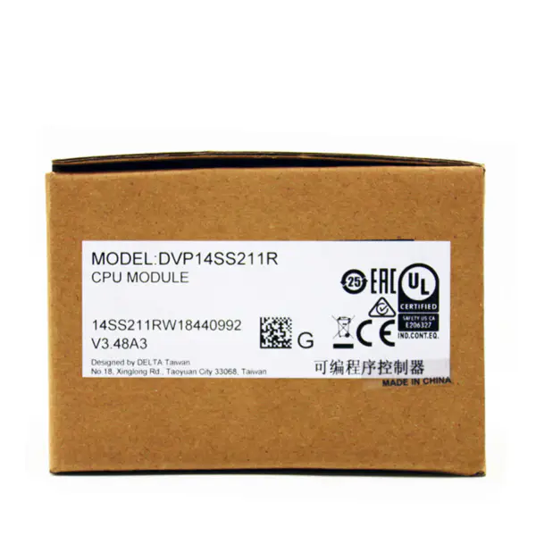 Delta DVP SS 14 SS2 14SS211R PLC 14SS2 DVP-14SS2 Digitální CPU modul DVP14SS211R se vstupem RS232 Balení pro průmysl Ect