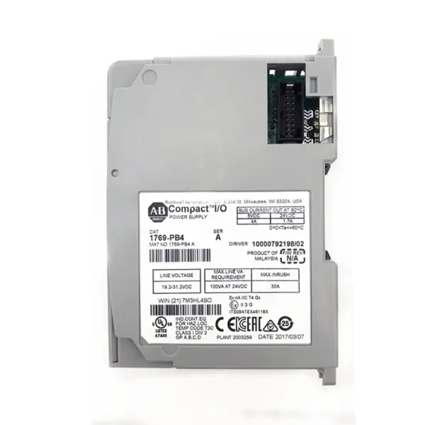 Napájecí modul Allen Bradley CompactLogix 24 V DC 1769-PB4