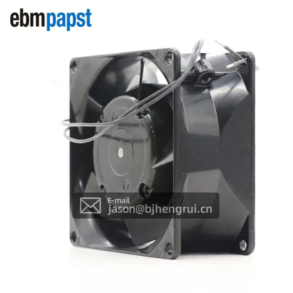 velikost 80 x 80 x 38 mm 8550N 230 V AC průtok vzduchu 50m3/hod 2700 ot/min ebmpapst Axiální chladicí ventilátor