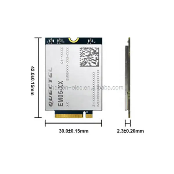 Quectel LTE modul kategorie 4 EM05 IoT/M2M optimalizovaný modul 4G LTE Cat 4 M.2 EM05-CE EM05-CML EM05-E