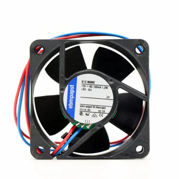 EBMPAPST 612NGME DV 12V 60*60*25mm chladicí ventilátor Kompaktní axiální ventilátor