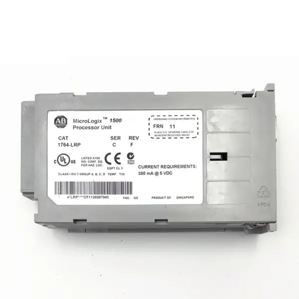 Allen Bradley Compact Logic PLC Compactlogix CPU Controller 1764-LRP