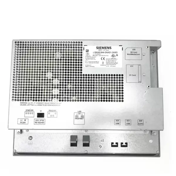 Siemens Simatic MP377 12palcový dotykový panel HMI 6AV6644-0AA01-2AX0 6AV6 644-0AA01-2AX0 12MB konfigurační paměť 65K barev