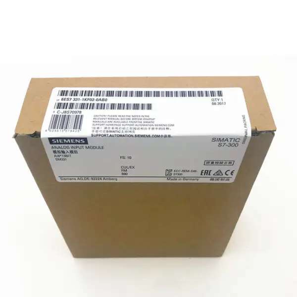 Siemens Simatic S7 300 SM331 PLC Control Analogový vstupní modul 6ES7331-1KF02-0AB0