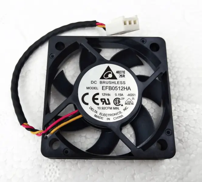 Originální ventilátor Delta EFB0512HA 12V 0,15A 5CM Dual Ball CPU Fan