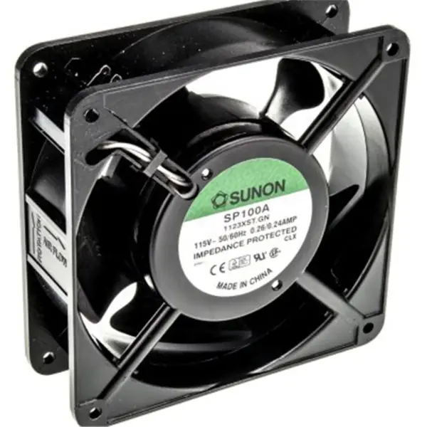 SUNON SP100A 1123XBT.GN 119*119*38mm AC 115V 20W 3150 RPM 165CFM Ventilátor s kuličkovými ložisky pro chlazení skříně CPU notebooku