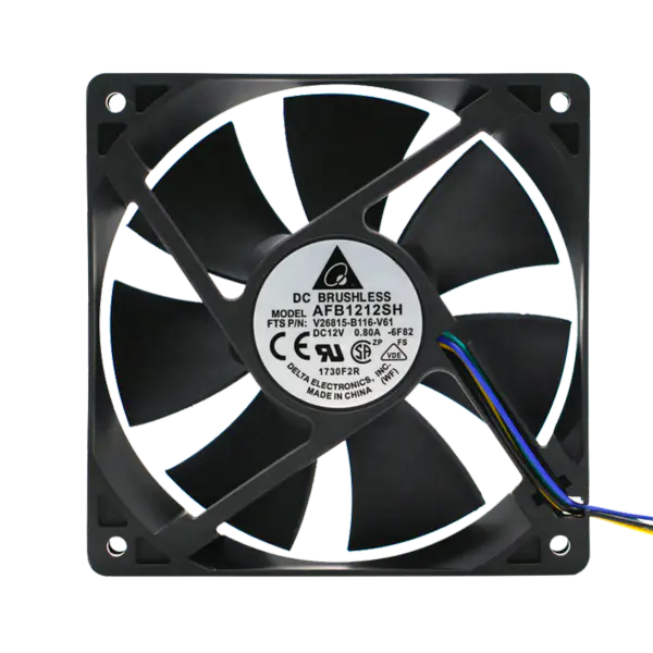 Delta 119*119*25 mm DC 12V0,80A čtyřvodičový ventilátor s vysokým objemem vzduchu AFB1212SH