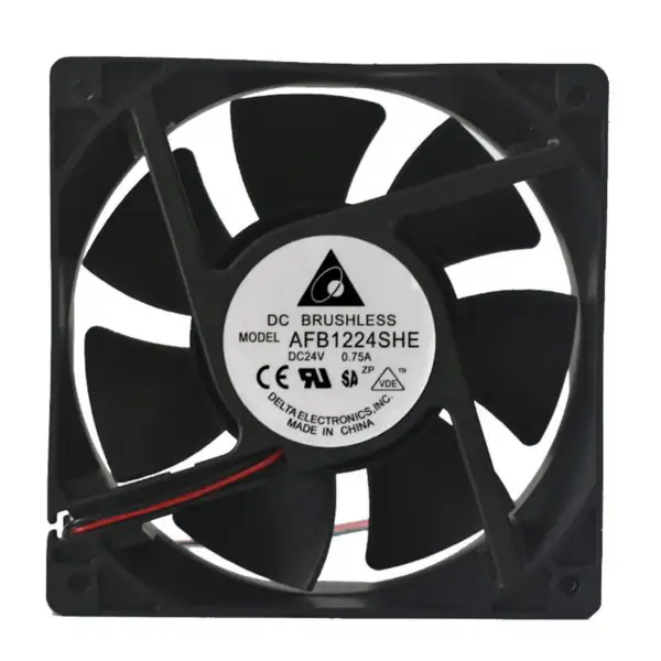 Delta AFB1224SHE 119*119*38mm 24V 0,75A Průmyslový ventilátor pro chlazení počítačů