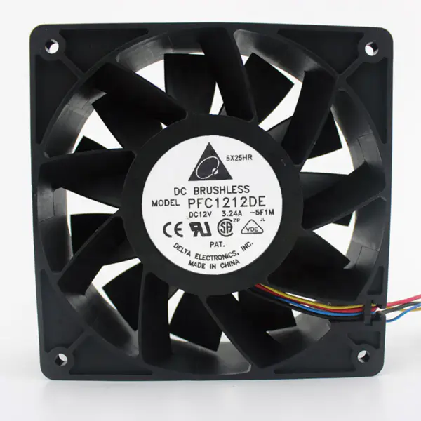 Delta PFC1212DE 12cm ventilátor 12038 s ultra vysokým otáčivým objemem větru 12V 3,24A