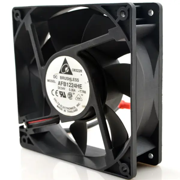 Delta 12cm 24V 0,36A AFB1224HE ventilátor s dvojitým kuličkovým ložiskem pro chlazení svařovacích zařízení