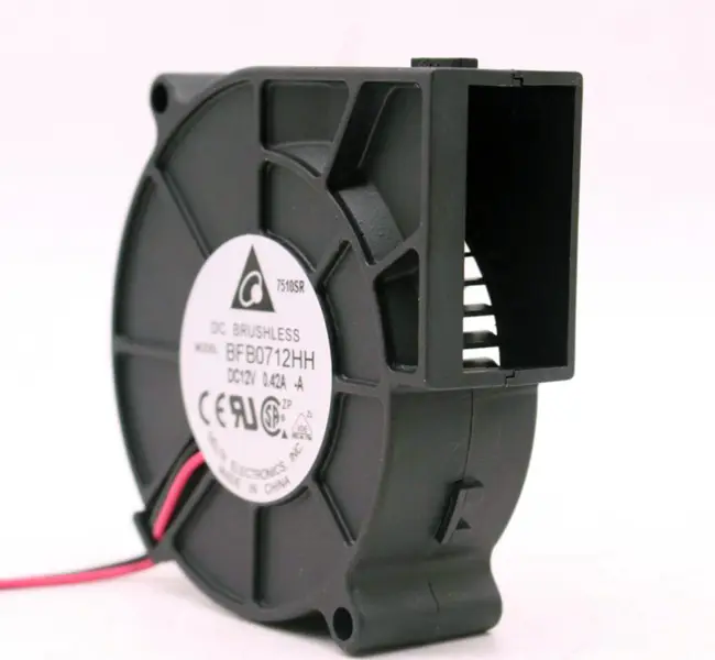 Delta BFB0712HH 7525 12V turbínový ventilátor 0,42A 7,5CM chladicí ventilátor